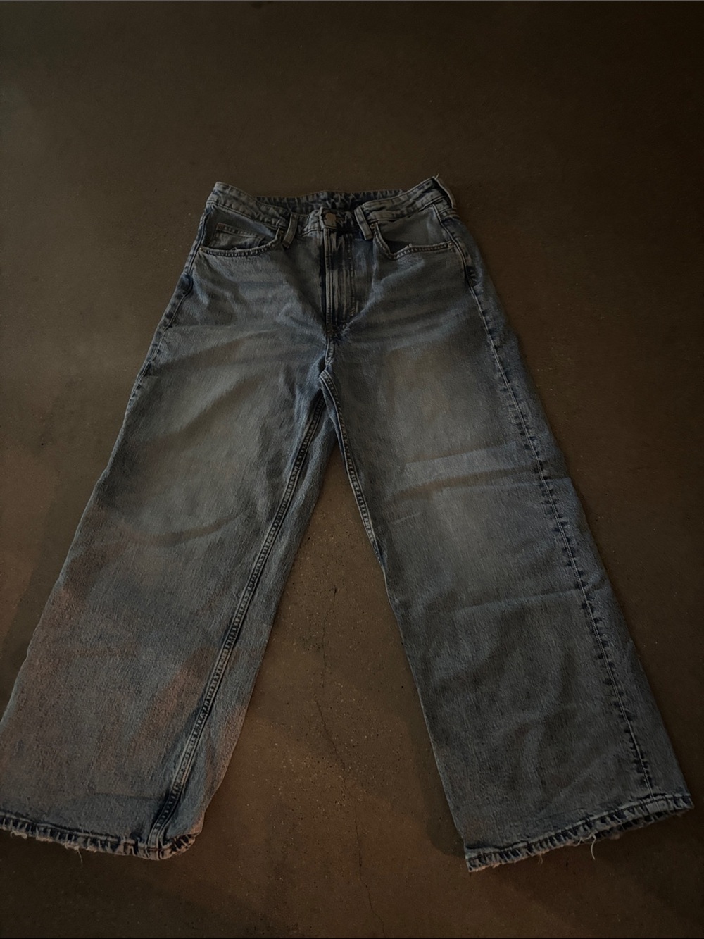 Classic Wide-Leg Women’s Jeans in Dark Blue